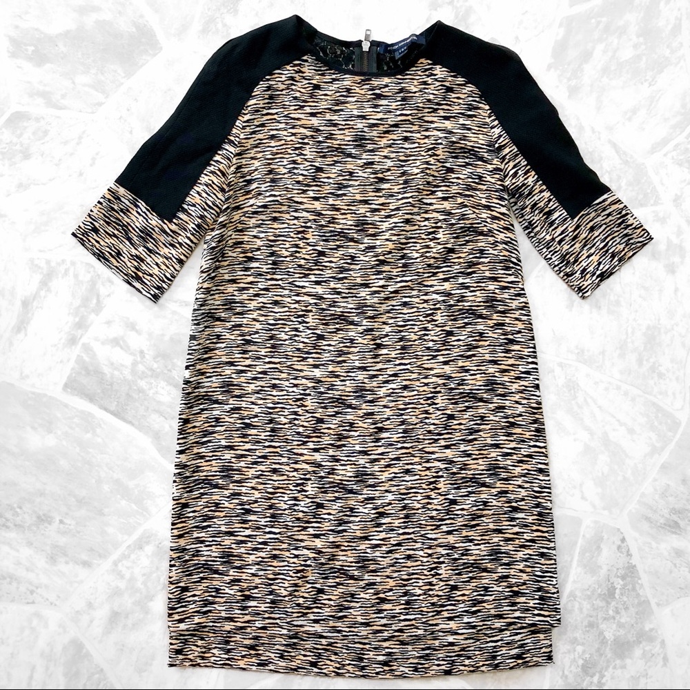 French Connection Crepe dress with sleeves
